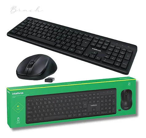 Kit Teclado e Mouse sem Fio CSI50 Preto Intelbras