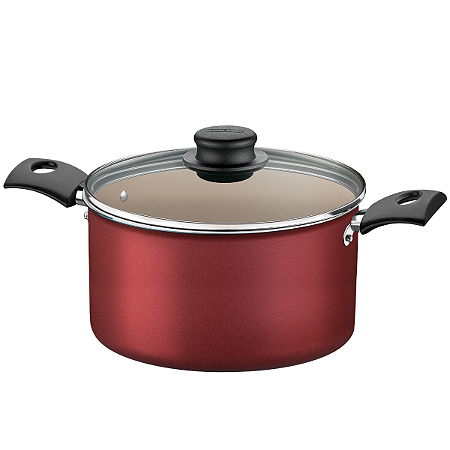 Caldeirão Tramontina Turim Antiaderente Vermelho 24 cm