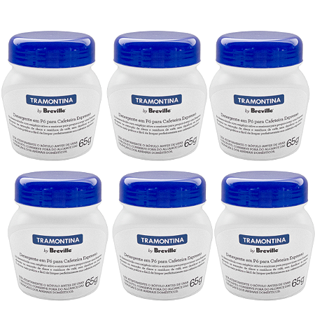 Detergente Sabão Em Pó Cafeteira 65g Tramontina Breville 6 Un
