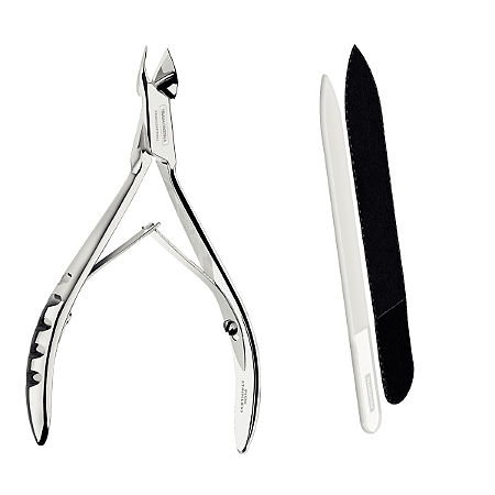 Kit Alicate Cutícula e Lixa de Vidro Tramontina