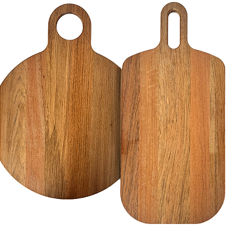 Kit 2 Tábuas Para Churrasco Tramontina Grande Madeira Carne