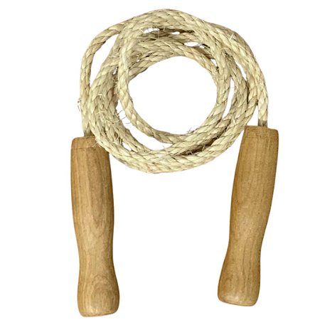 Corda de Pular de Sisal Natural 5m x 6mm c/ Cabo  VASTI
