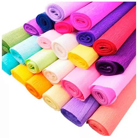 Papel Crepom Liso 48cmx2m  c/ 10 - VMP