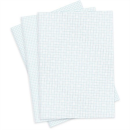 Papel Almaço Quadriculado 5x5mm A4 c/ 200 Fls