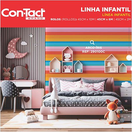 Plastico Adesivo Infantis 45cmx10m - CONTACT