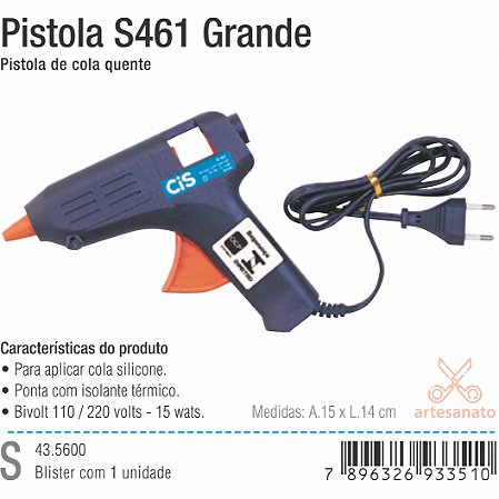 Pistola Cola Quente Grande 15w Bivolt - CIS Modelo B461