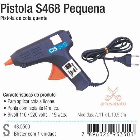 Pistola Cola Quente Pequena 15w Bivolt - CIS Modelo S468