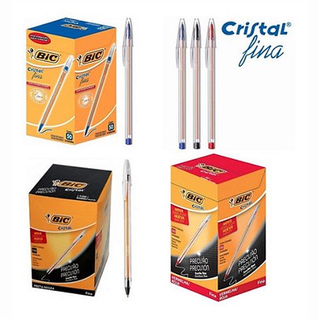 Caneta Esferografica P. Fina c/ 50 - BIC