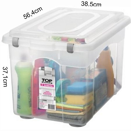 Caixa Plastica Organizadora Transp 56,1L - SANREMO SR975