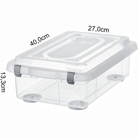 Caixa Plastica Organizadora Transp 8,6L - SANREMO SR960