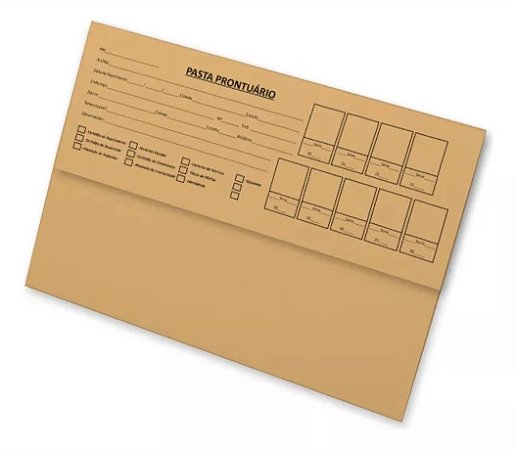 Pasta Prontuario do Aluno 9 Fotos c/ 50 un.