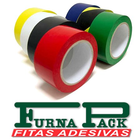 Fita Adesiva p/ Demarcação de Solo 48mmx30m - FURNAPACK