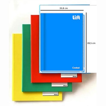 Caderno Brochurão Capa Dura 96 Folhas