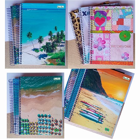 Caderno Universitario Espiral Capa Dura