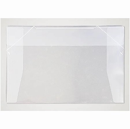 Pasta Aba e Elastico Plastica A3 Cristal- DELLO