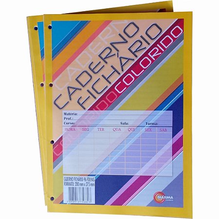 Folha Para Fichario - Bloco c/ 96 Folhas - MAXIMA