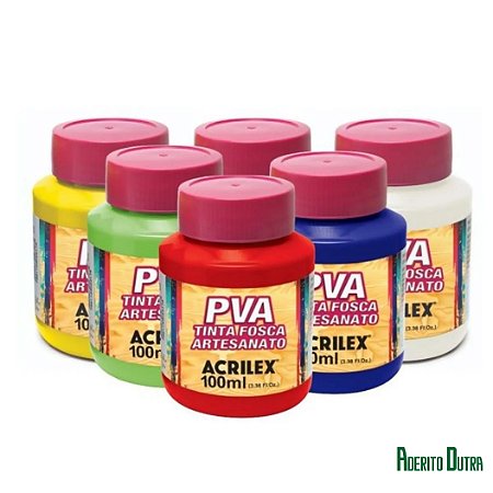 Tinta Para Artesanato PVA Fosca 100ml - ACRILEX