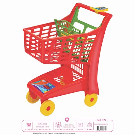 Carrinho de Supermercado Infantil Magic Toys