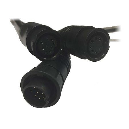 Cabo adaptador 'Y' de 9 pinos-9/7 pinos. Conectando 2 transdutores ao Axiom 7 DV