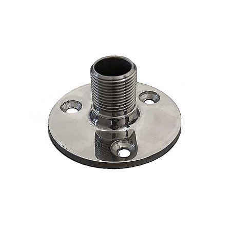 Soporte marino plano en acero inoxidable 316, con rosca estándar de 1"