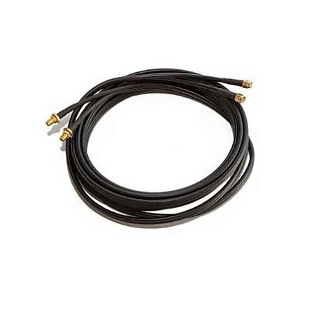 Cabo de fio duplo HDF195 com conectores SMA (m/h), 5 metros