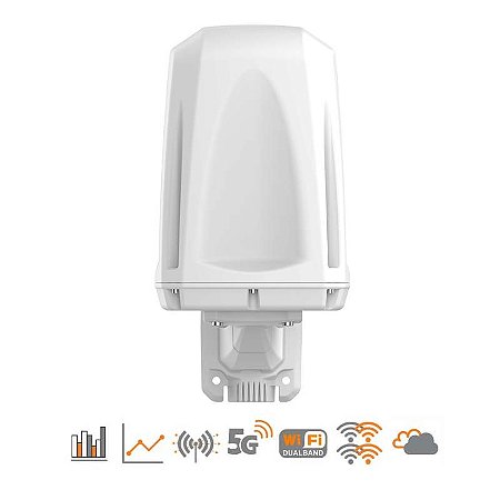 Antena EPNT-4 polarizada-X, omnidireccional, 5G/LTE y Wifi, 4x5G-LTE MIMO 3.8dBi, 2XWifi 5dBi