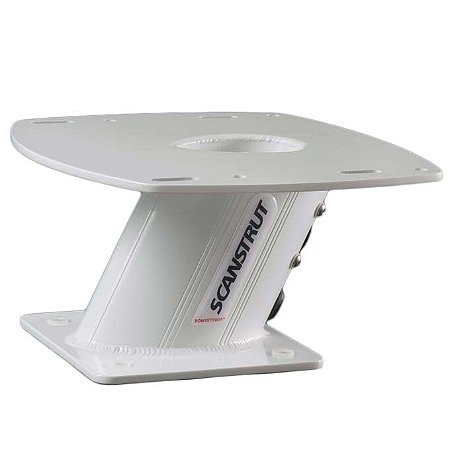 Pedestal APT-150-01 aluminio, 25º popa, 150mm altura, para antenas radar