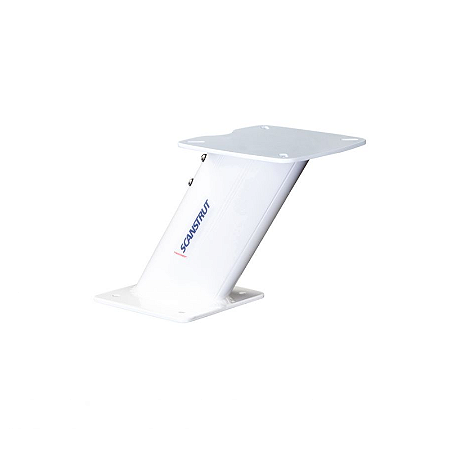 Pedestal de aluminio para antenas radar Furuno, inclinación 33º, 250mm altura