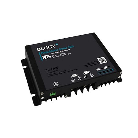 Regulador solar 20A MPPT, con Bluetooth, 12/24V