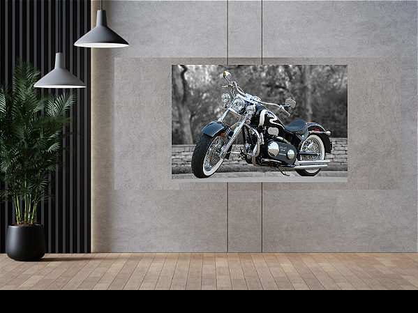 Quadro decorativo - Motocicleta Ridley Auto estacionada