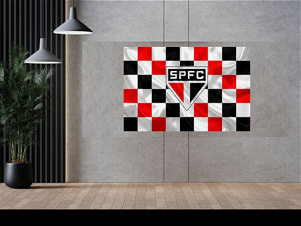 Quadro decorativo - São Paulo Futebol Club estilo backdrops