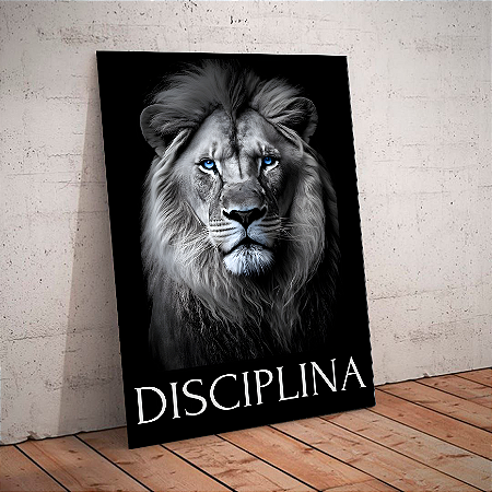 Quadro decorativo - O leão da disciplina