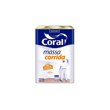 MASSA CORRIDA CORAL BRANCO 25KG