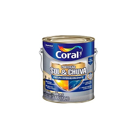 TINTA SOL E CHUVA PINTURA IMPERMEABILIZANTE BRANCO 3,6L