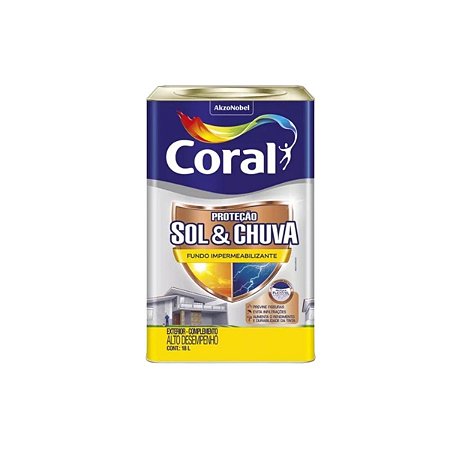 FUNDO IMPERMEABILIZANTE SOL E CHUVA CORAL 18L