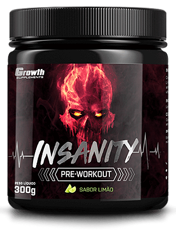 Pré-treino Insanity - Growth Supplements- 300g