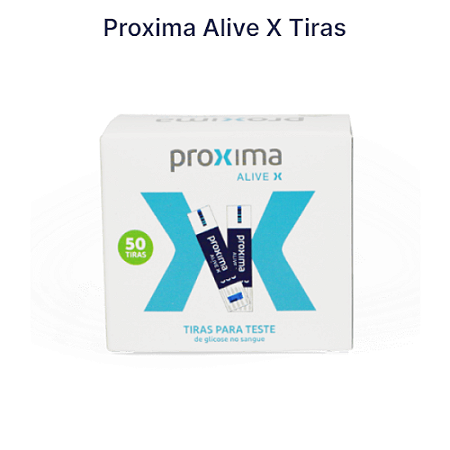 Tiras De Glicose Proxima Alive Com 50 Unidades