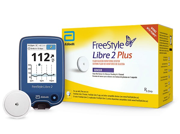 Kit Inicial 1 Leitor + 1 Sensor Freestyle Libre 2 Plus