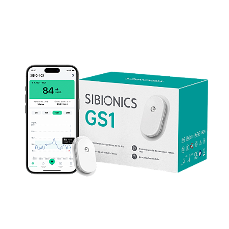 Sensor Sibionics Gs1 - Sistema De Monitoramento Glicose Capalab