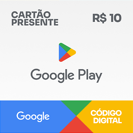 R$10 Google Play - Cartão Presente - Rewin Games