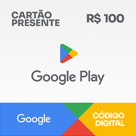 R$100 Google Play - Cartão Presente - Rewin Games