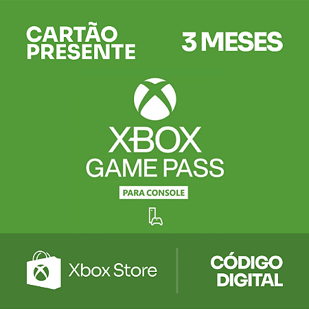Xbox Game Pass Console 3 meses - Cartão Presente - Rewin Games