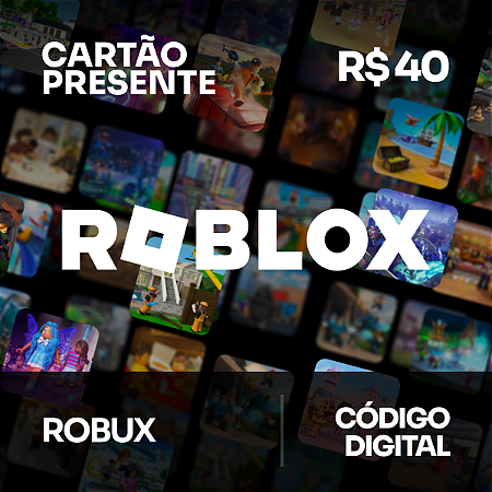 R$ 40 Roblox - Cartão Presente - Rewin Games