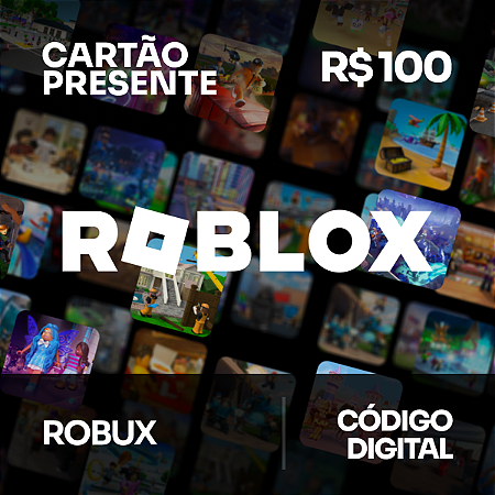 R$ 100 Roblox - Cartão Presente - Rewin Games