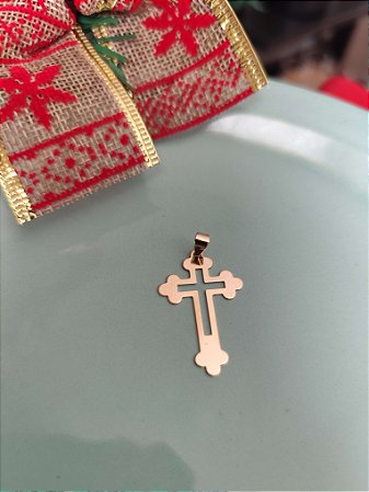 PINGENTE CRUZ TRAB VAZADA