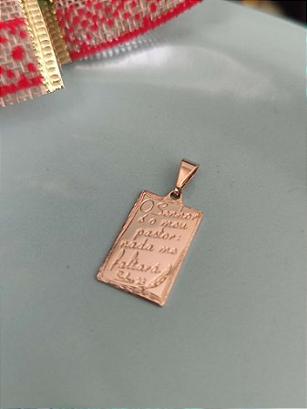 PINGENTE PLACA O SENHOR É O MEU PASTOR