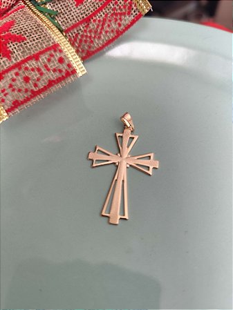 PINGENTE CRUZ DETALHADA