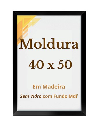 Quadro 40x50 Sem Vidro Moldura Laqueada 50x40