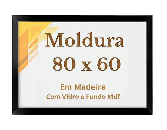 Quadro 60x80 Com Vidro Moldura 80x60 Foto Impressão poster