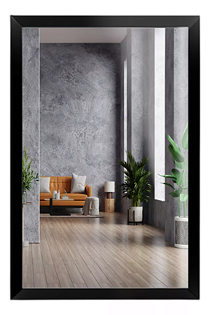 Espelho Decorativo Com Moldura Madeira 45x65 Ou 65x45 Luxo